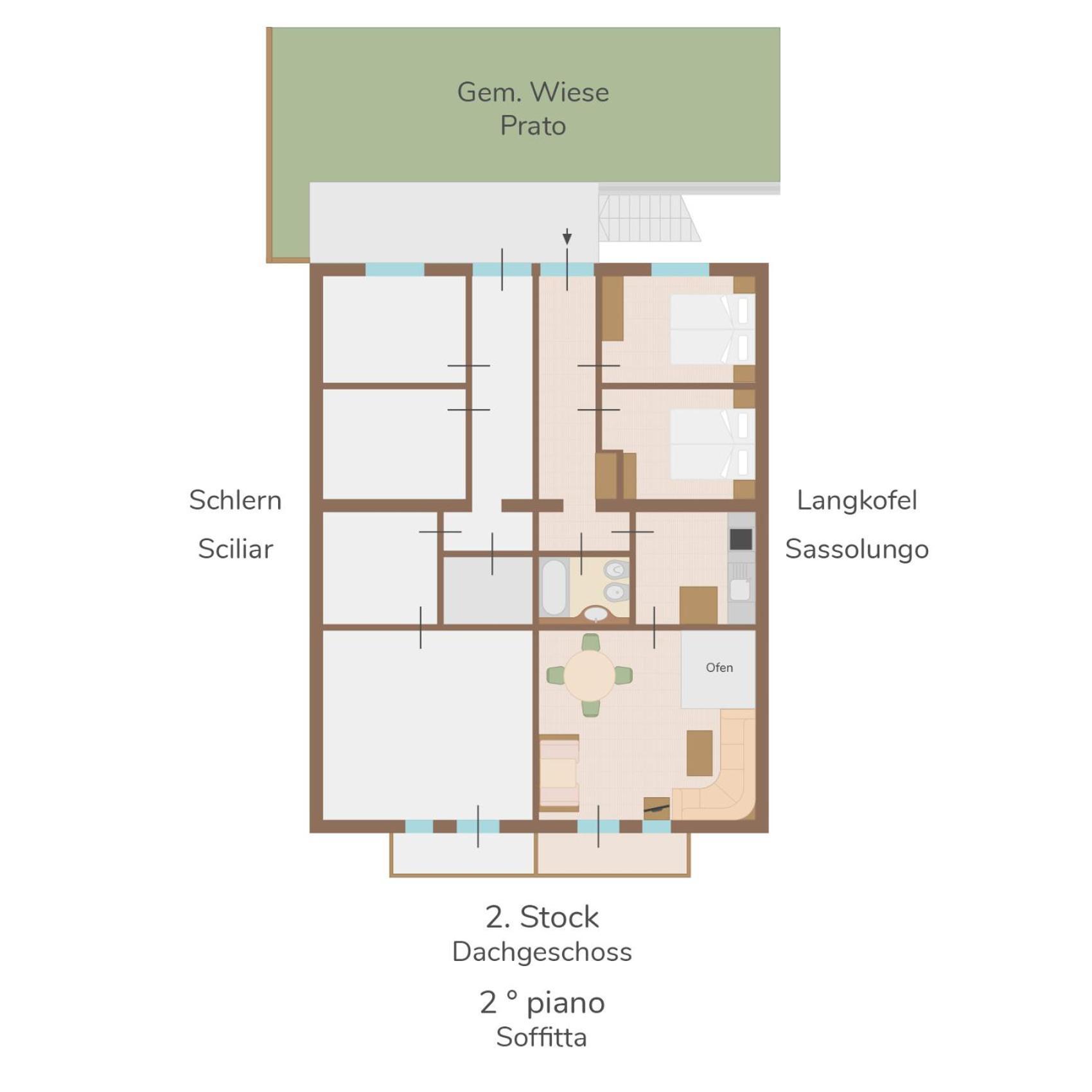 Funtnatsch Apartment Langkofel Laion Dış mekan fotoğraf